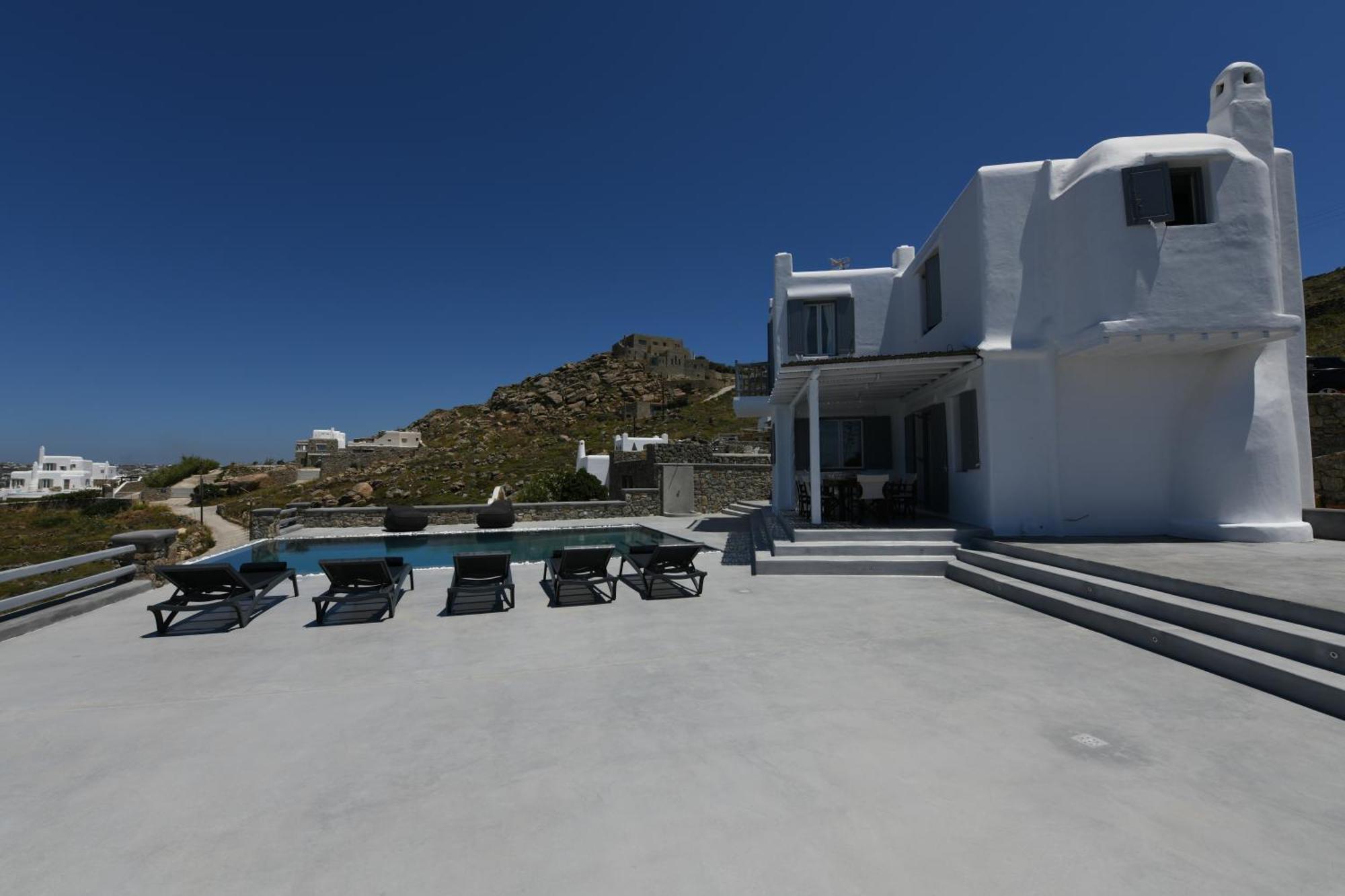 Villa Anema Mykonos - Blue Views Mykonos Villas Mykonos Town Eksteriør billede
