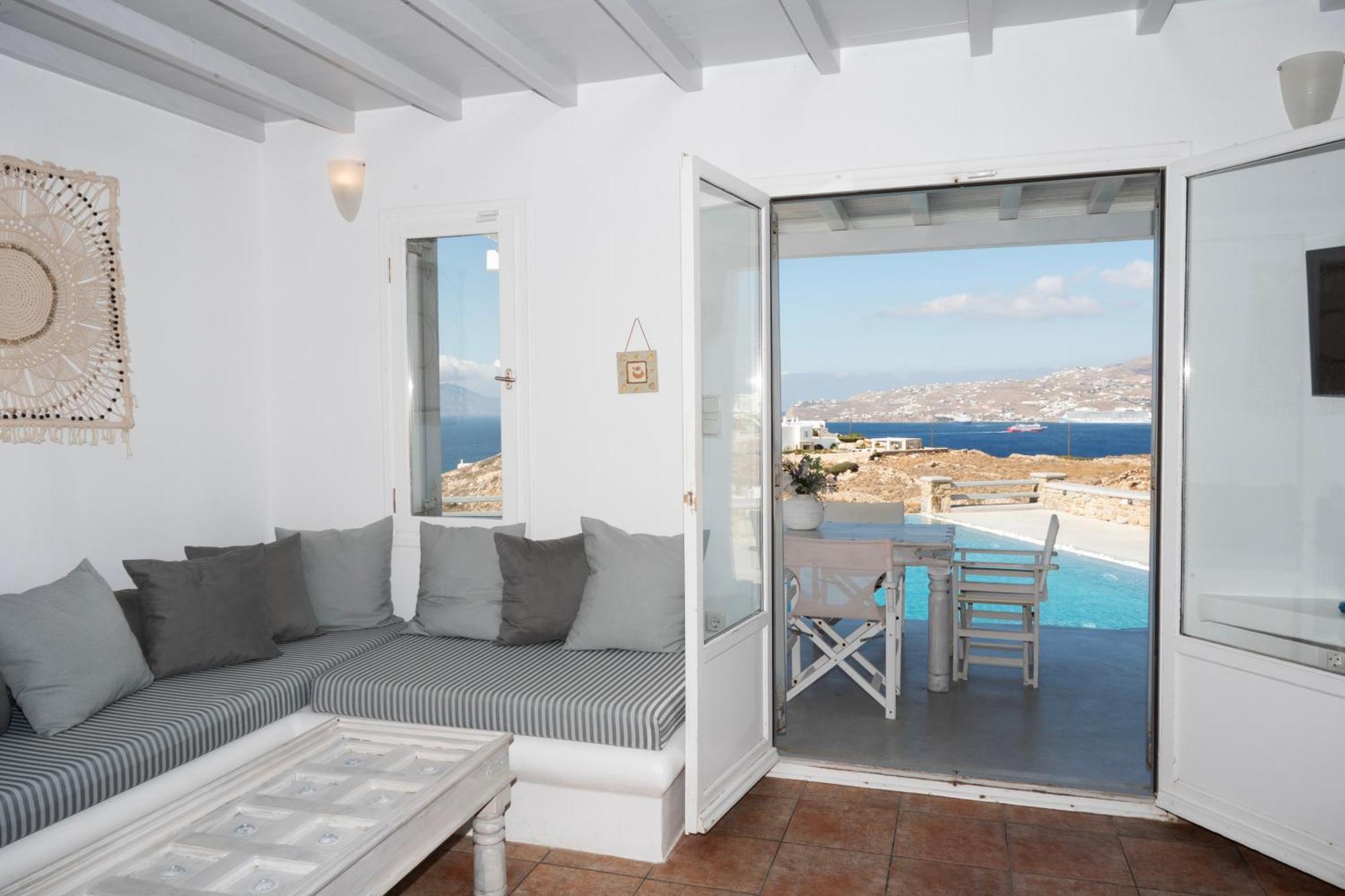 Villa Anema Mykonos - Blue Views Mykonos Villas Mykonos Town Eksteriør billede