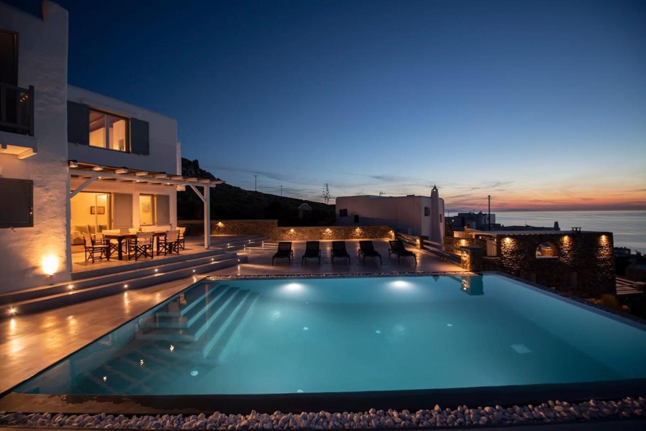 Villa Anema Mykonos - Blue Views Mykonos Villas Mykonos Town Eksteriør billede